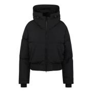 Diesel Puffer Jacket med Dragsko Huva Black, Dam