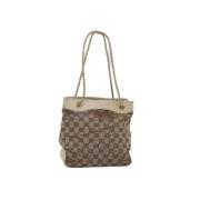 Gucci Vintage Pre-owned Canvas gucci-vskor Beige, Dam