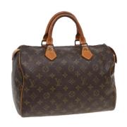 Louis Vuitton Vintage Pre-owned Canvas handvskor Brown, Dam