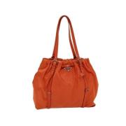 Prada Vintage Pre-owned Nylon prada-vskor Orange, Dam