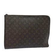 Louis Vuitton Vintage Pre-owned Canvas kuvertvskor Brown, Dam