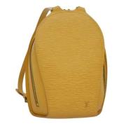 Louis Vuitton Vintage Pre-owned Laeder ryggsckar Yellow, Dam