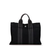 Hermès Vintage Pre-owned Canvas handvskor Black, Dam