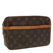 Louis Vuitton Vintage Pre-owned Canvas kuvertvskor Brown, Dam