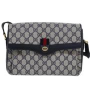 Gucci Vintage Pre-owned Canvas gucci-vskor Blue, Dam