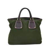 Prada Vintage Pre-owned Nylon prada-vskor Green, Dam