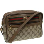 Gucci Vintage Pre-owned Canvas gucci-vskor Beige, Dam