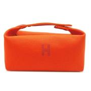 Hermès Vintage Pre-owned Canvas necessrer Orange, Dam