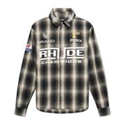 Rhude Rutig skjorta Gray, Herr