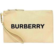 Burberry Vintage Pre-owned Canvas kuvertvskor Beige, Dam