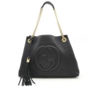 Gucci Vintage Pre-owned Laeder gucci-vskor Black, Dam