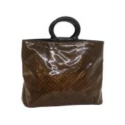 Celine Vintage Pre-owned Canvas handvskor Brown, Dam