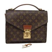 Louis Vuitton Vintage Pre-owned Canvas handvskor Brown, Dam