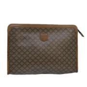 Celine Vintage Pre-owned Laeder kuvertvskor Brown, Dam