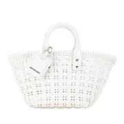 Balenciaga Vintage Pre-owned Laeder handvskor White, Dam