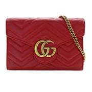 Gucci Vintage Pre-owned Laeder gucci-vskor Red, Dam