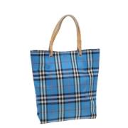 Burberry Vintage Pre-owned Nylon totevskor Blue, Dam