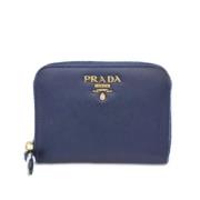 Prada Vintage Pre-owned Laeder plnbcker Blue, Dam