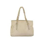 Prada Vintage Pre-owned Nylon prada-vskor Beige, Dam