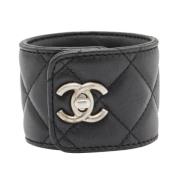 Chanel Vintage Pre-owned Laeder chanel-smycken Black, Dam