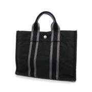 Hermès Vintage Pre-owned Canvas totevskor Black, Dam