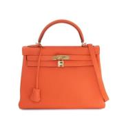 Hermès Vintage Pre-owned Laeder handvskor Orange, Dam