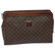 Celine Vintage Pre-owned Canvas kuvertvskor Brown, Dam