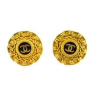 Chanel Vintage Pre-owned Metall chanel-smycken Yellow, Dam