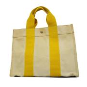 Hermès Vintage Pre-owned Canvas totevskor Yellow, Dam