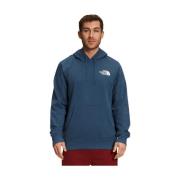 The North Face Hoodie med ikoniskt logotyp Blue, Herr