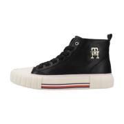 Tommy Hilfiger Hög Topp Lace-Up Sneaker Black, Herr