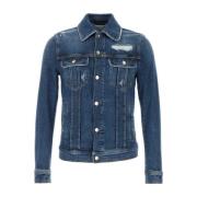 Dolce & Gabbana Stretch Denim Jacka Blue, Herr