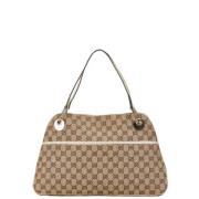 Gucci Vintage Pre-owned Canvas totevskor Beige, Dam