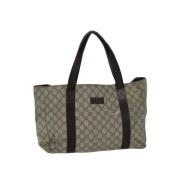 Gucci Vintage Pre-owned Canvas gucci-vskor Beige, Dam