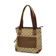 Gucci Vintage Pre-owned Canvas gucci-vskor Brown, Dam