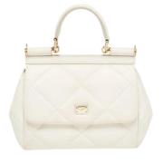 Dolce & Gabbana Pre-owned Pre-owned Laeder handvskor White, Dam