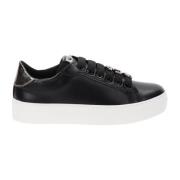 Paciotti Casual Mode Sneakers i Faux Läder Black, Dam