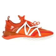 Jimmy Choo Pre-owned Pre-owned Gummi sneakers Orange, Herr