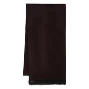 Canali Lyxigt Ull Siden Scarf Italien Red, Herr