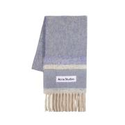 Acne Studios Blått Ullhalsduk Alpacka Blue, Unisex