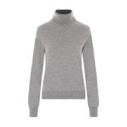 Comme des Garçons Grå Cashmere Högkrage Tröja Gray, Dam