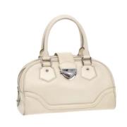 Louis Vuitton Vintage Pre-owned Laeder handvskor White, Dam