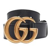 Gucci Vintage Pre-owned Laeder skrp Black, Dam