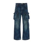 Purple Brand Cargo Denim Jeans Blue, Herr