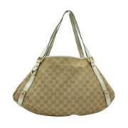 Gucci Vintage Pre-owned Canvas totevskor Beige, Dam