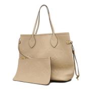 Louis Vuitton Vintage Pre-owned Tyg louis-vuitton-vskor Beige, Dam