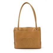 Chanel Vintage Pre-owned Laeder chanel-vskor Beige, Dam