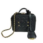 Chanel Vintage Pre-owned Laeder chanel-vskor Black, Dam