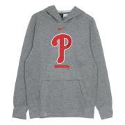 Nike MLB Logo Hoodie Performance Pullover Gray, Herr