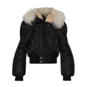 Alexander McQueen Jacka typ bomber Black, Dam